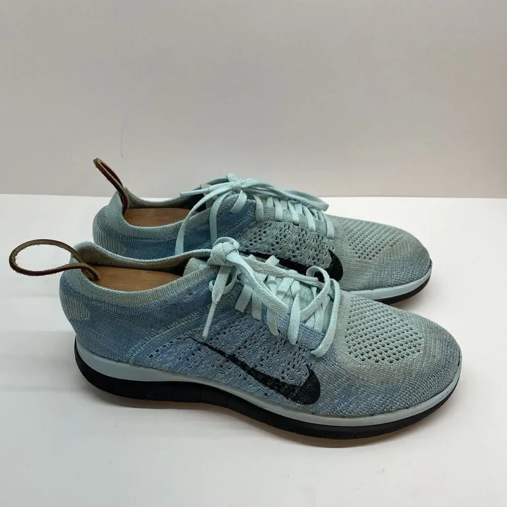 Nike Free 4.0 Flyknit Women's Running Shoes‎ Glacier Ice Blue Size 8